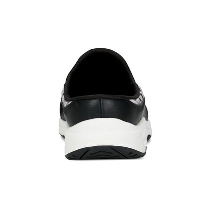 Easy Spirit Traveltime Clogs - Black/White Floral
