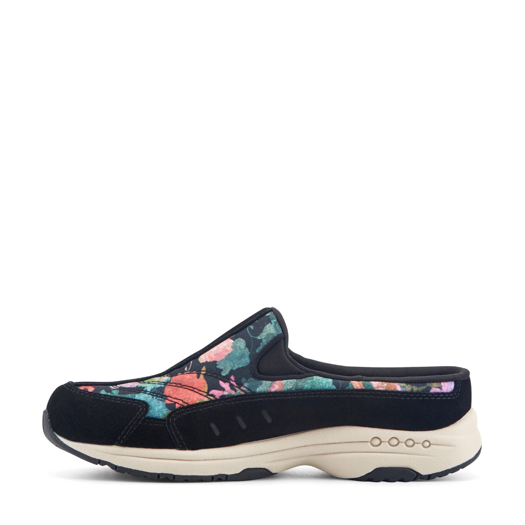 Easy Spirit Traveltime Clogs - Black/Floral