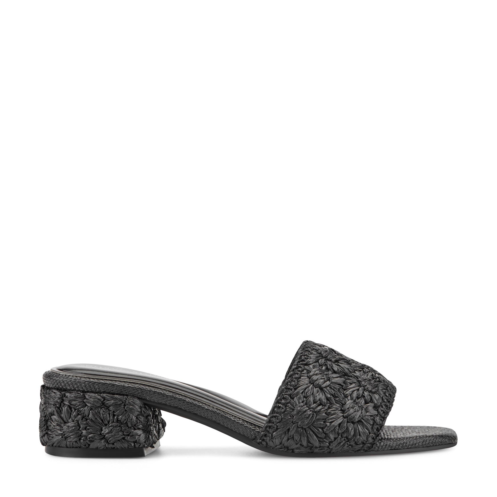 Easy Spirit Rosario Raffia Dress Sandals - Black