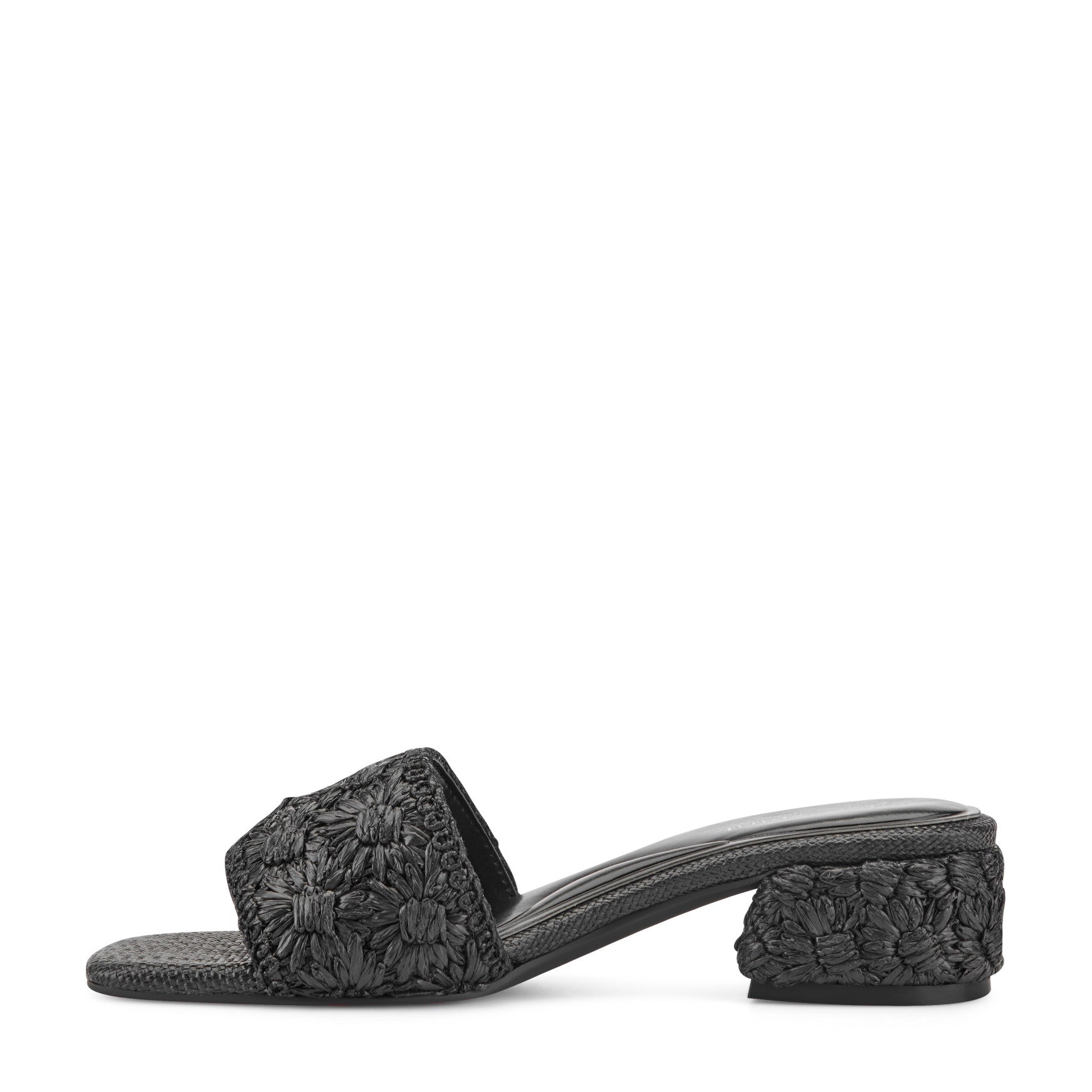 Easy Spirit Rosario Raffia Dress Sandals - Black