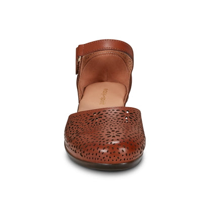 Easy Spirit Denita Mary Jane Heels - Brown Leather