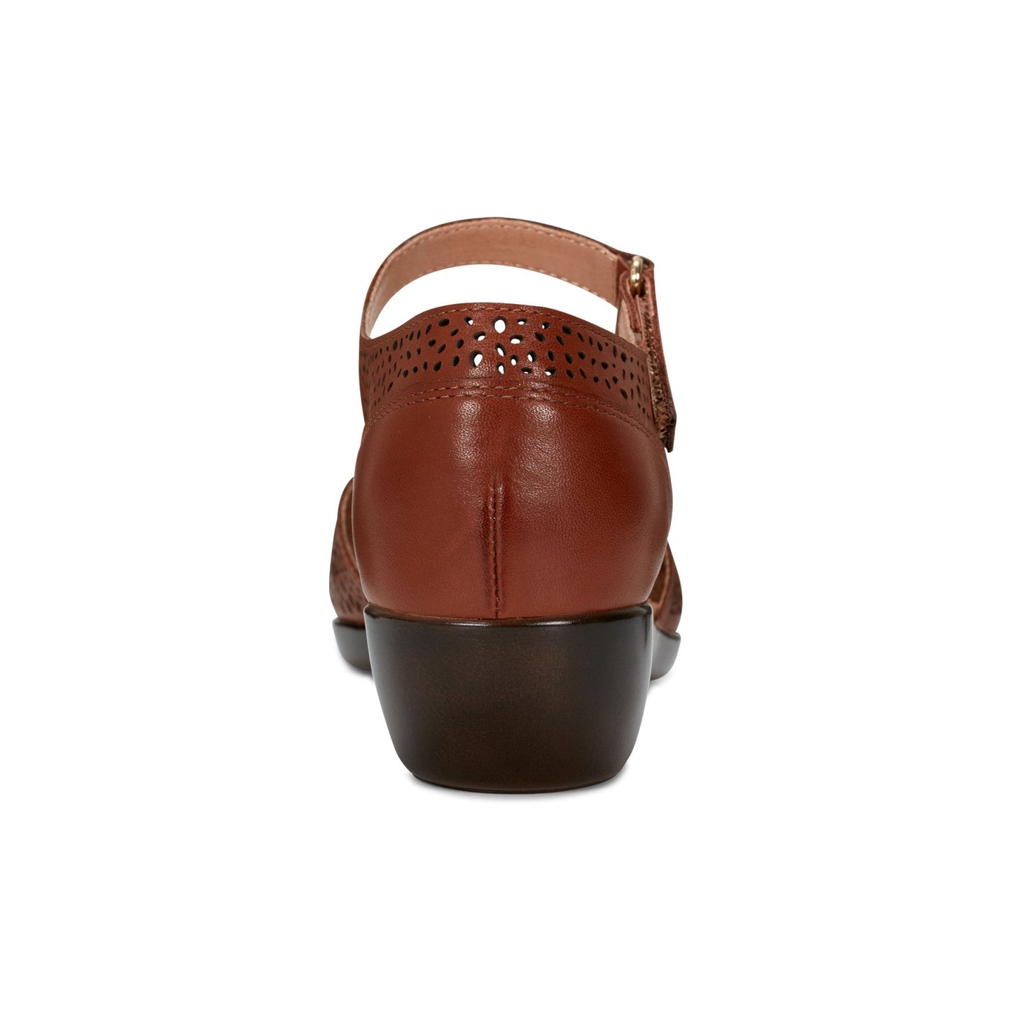 Easy Spirit Denita Mary Jane Heels - Brown Leather