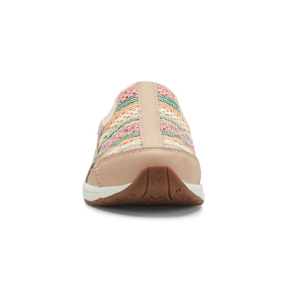 Easy Spirit Traveltime Clogs - Light Natural/Striped Multi
