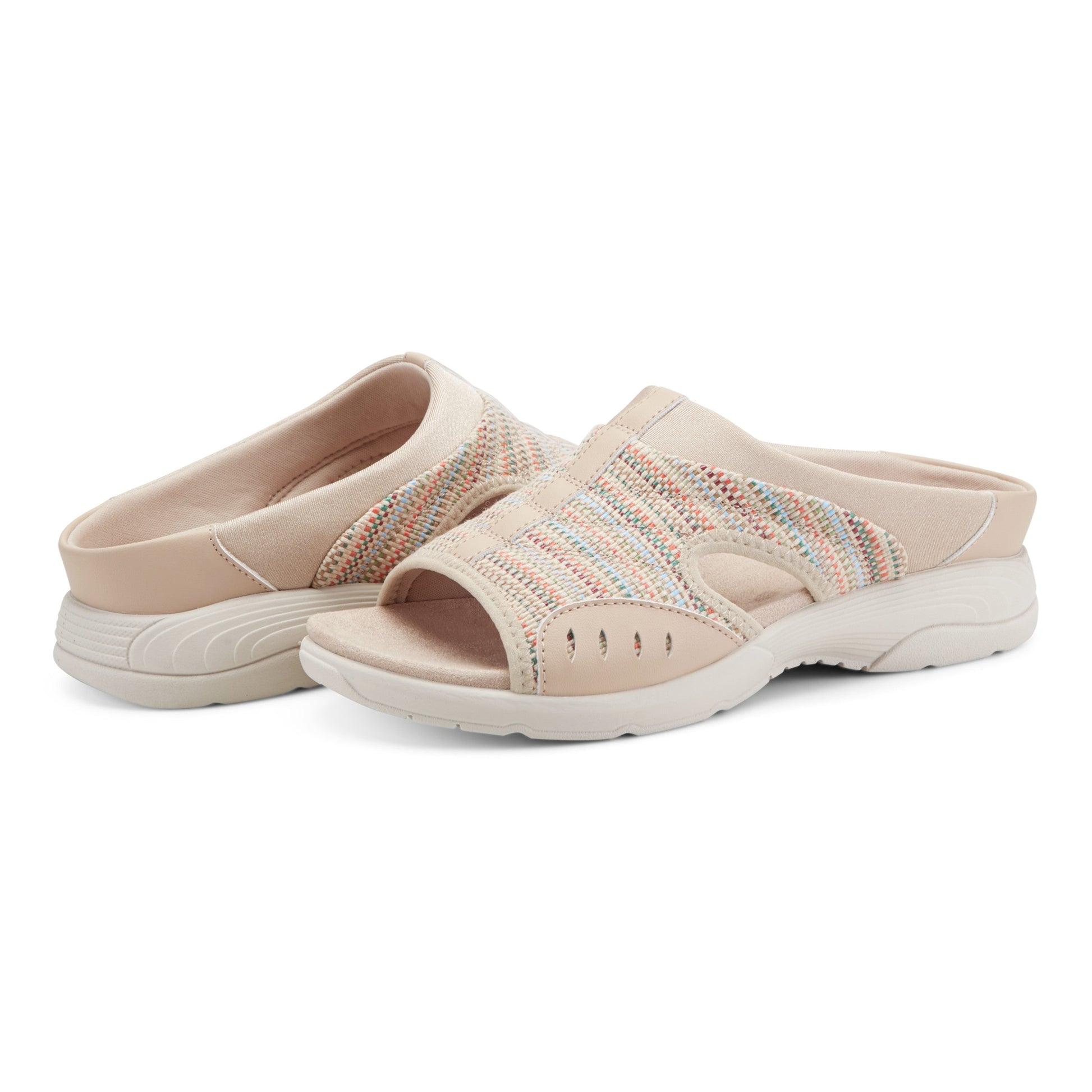 Easy Spirit Traciee Slip On Sandals - Medium Natural/Multi