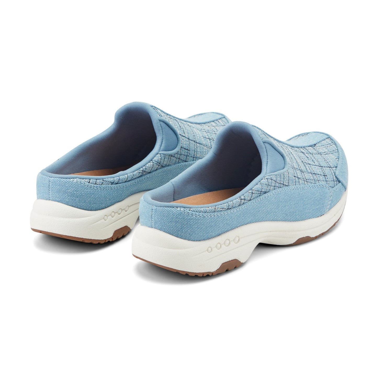 Easy Spirit Traveltime Clogs - Light Blue Multi