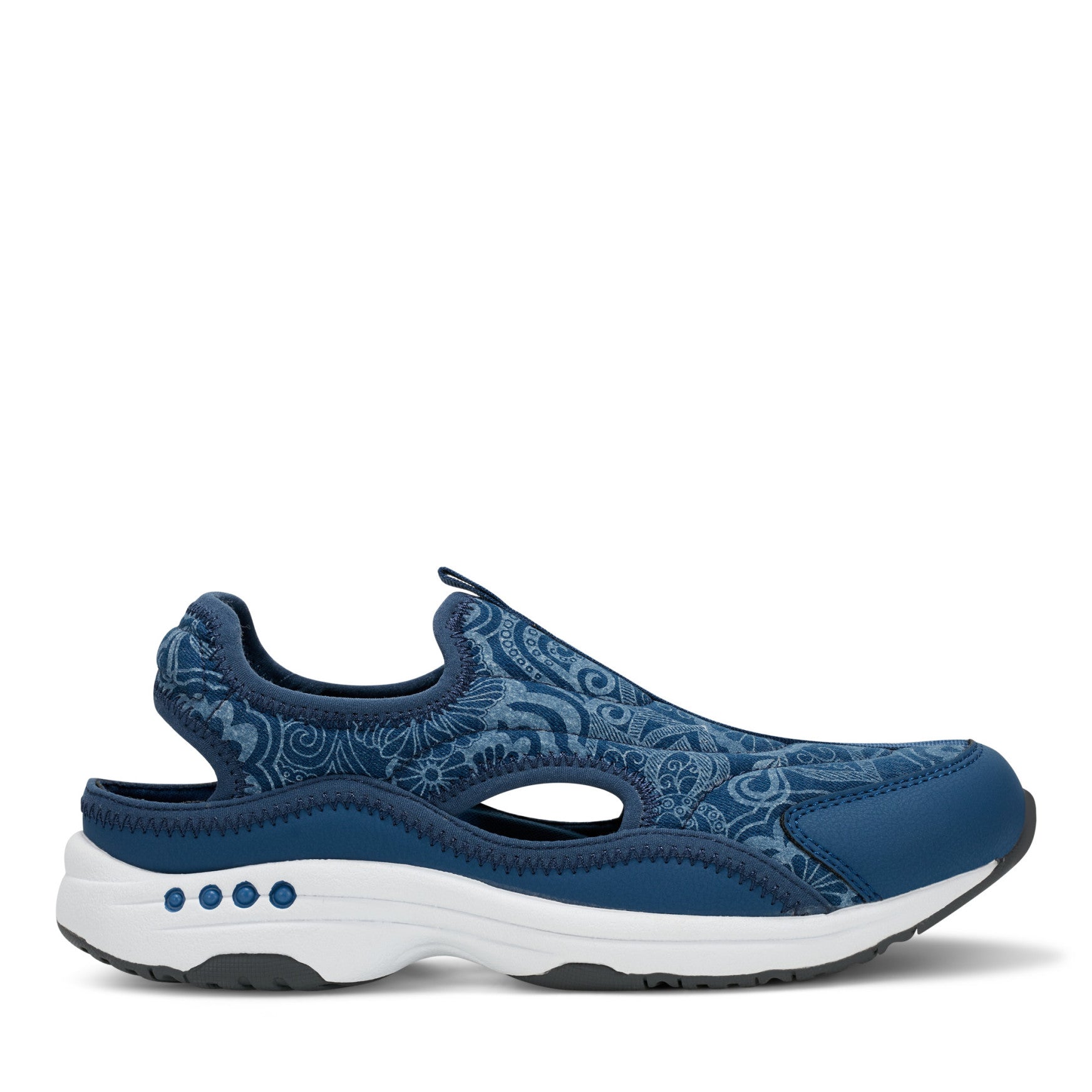 Easy Spirit Trina Slip On Walking Shoes - Denim Floral