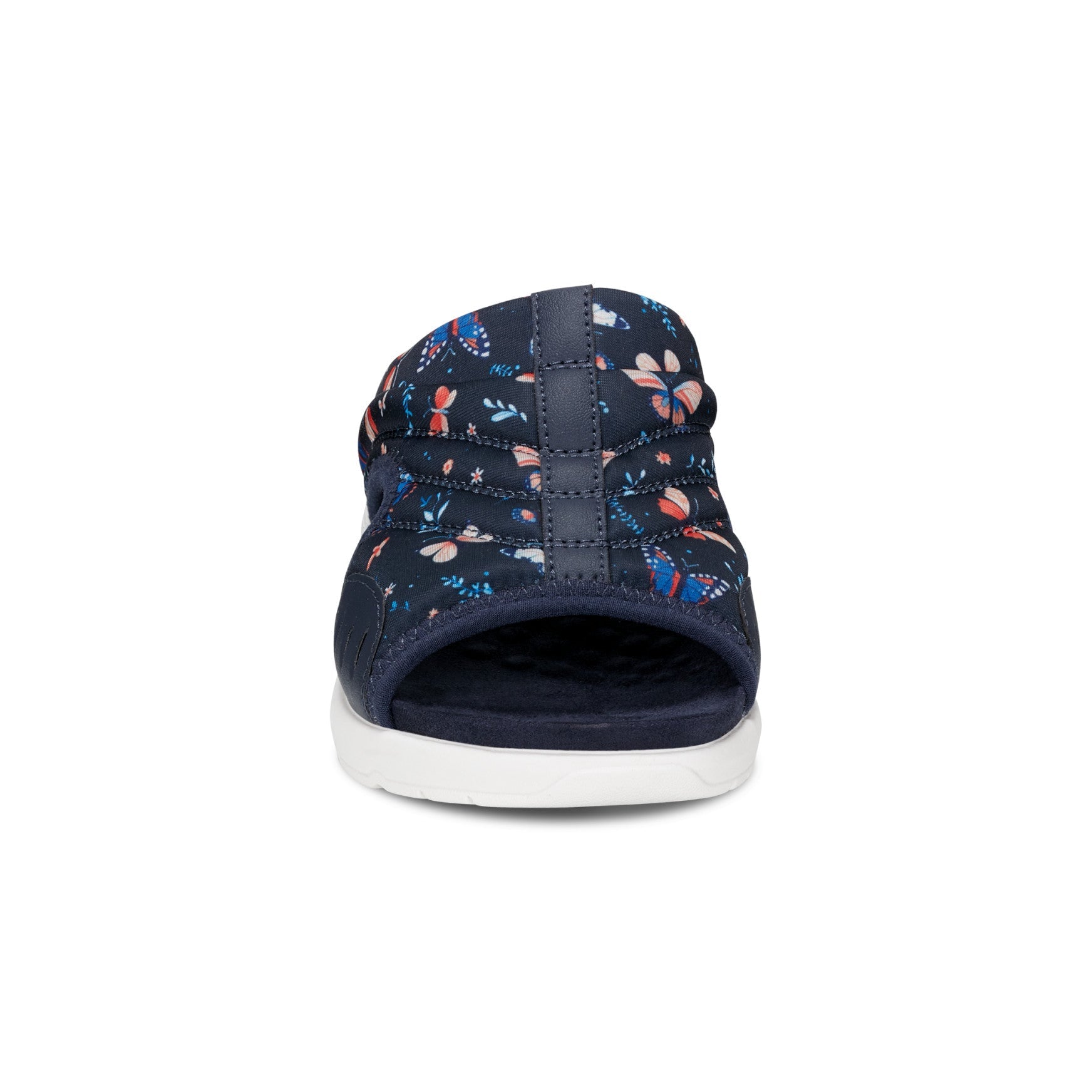 Easy Spirit Traciee Slip On Sandals - Navy Butterfly Print