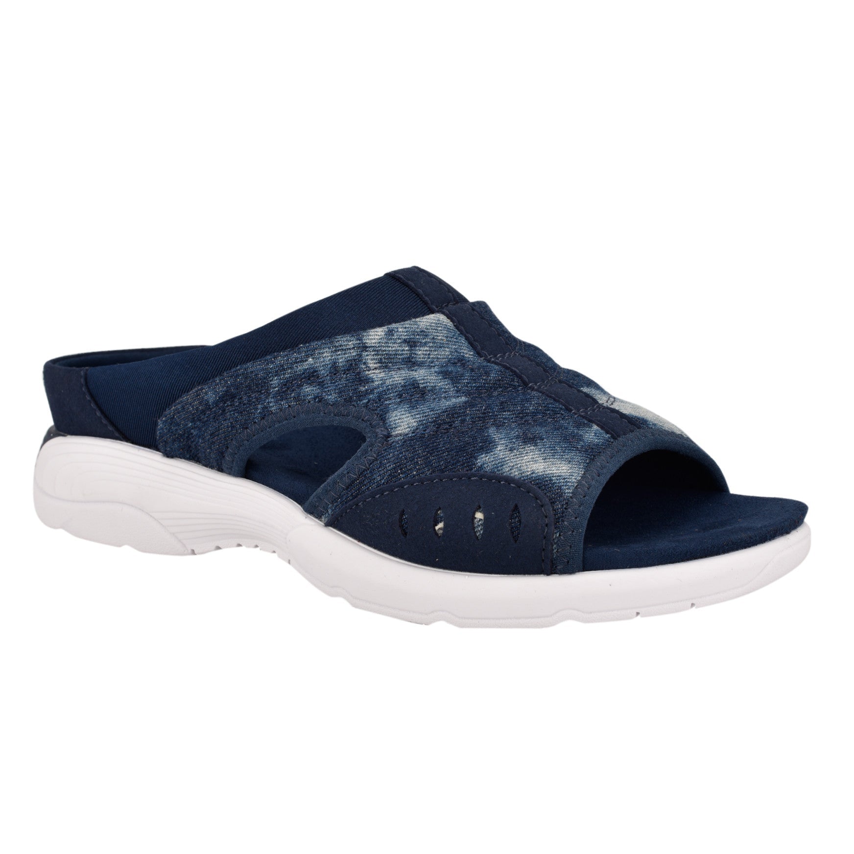 Easy Spirit Traciee Slip On Sandals - Denim Tie Dye