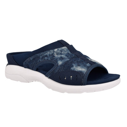 Easy Spirit Traciee Slip On Sandals - Denim Tie Dye