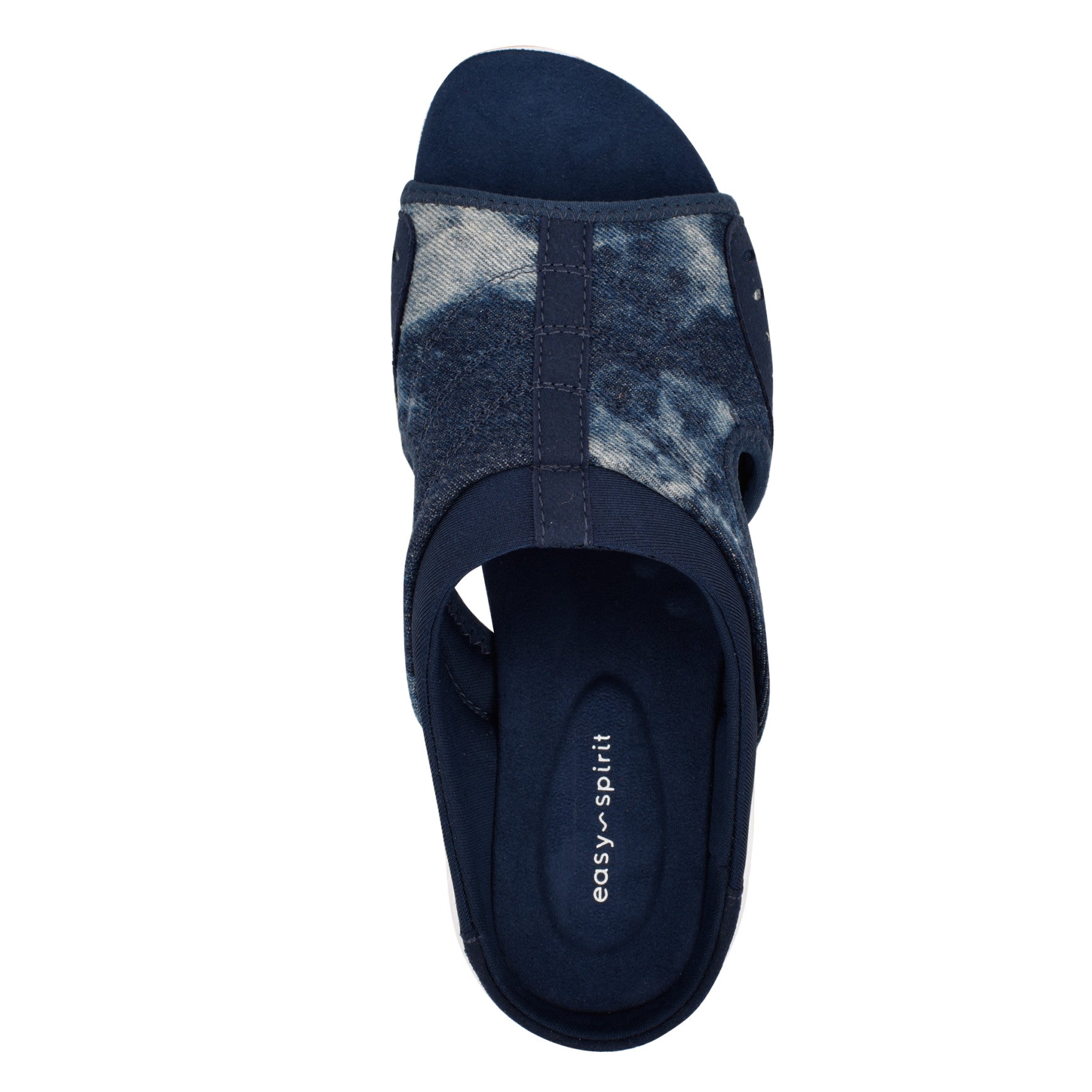 Easy Spirit Traciee Slip On Sandals - Denim Tie Dye
