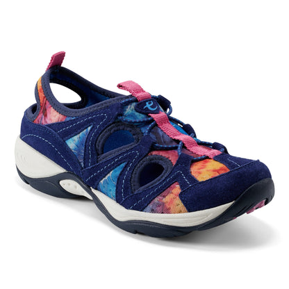 Easy Spirit Earthen Walking Shoes - Navy Tie Dye