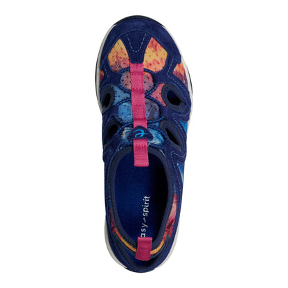 Easy Spirit Earthen Walking Shoes - Navy Tie Dye