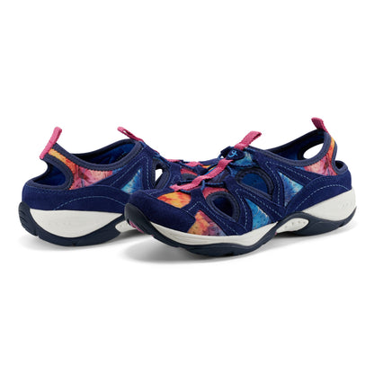 Easy Spirit Earthen Walking Shoes - Navy Tie Dye