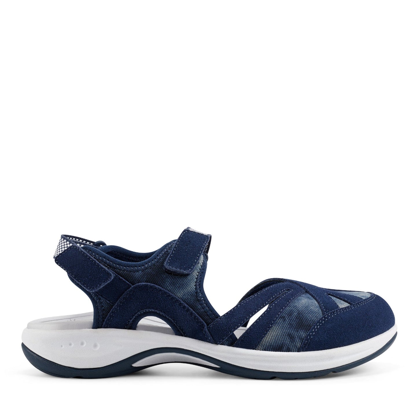 Easy Spirit Splash Flat Hiking Sandals - Navy Tie Dye Print
