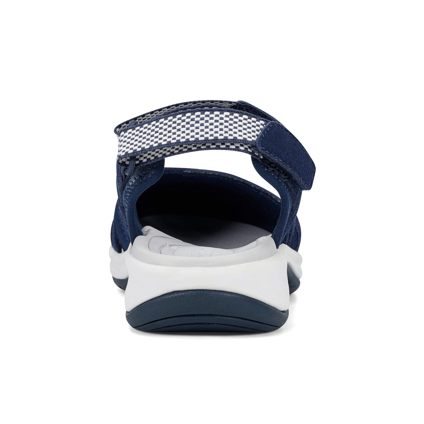 Easy Spirit Splash Flat Hiking Sandals - Navy Tie Dye Print
