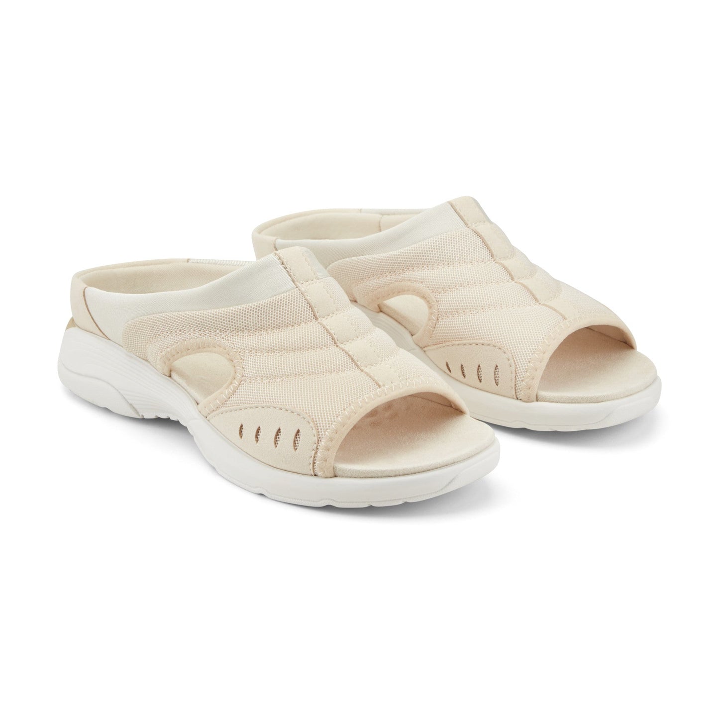 Easy Spirit Traciee Slip On Sandals - Taupe Mesh