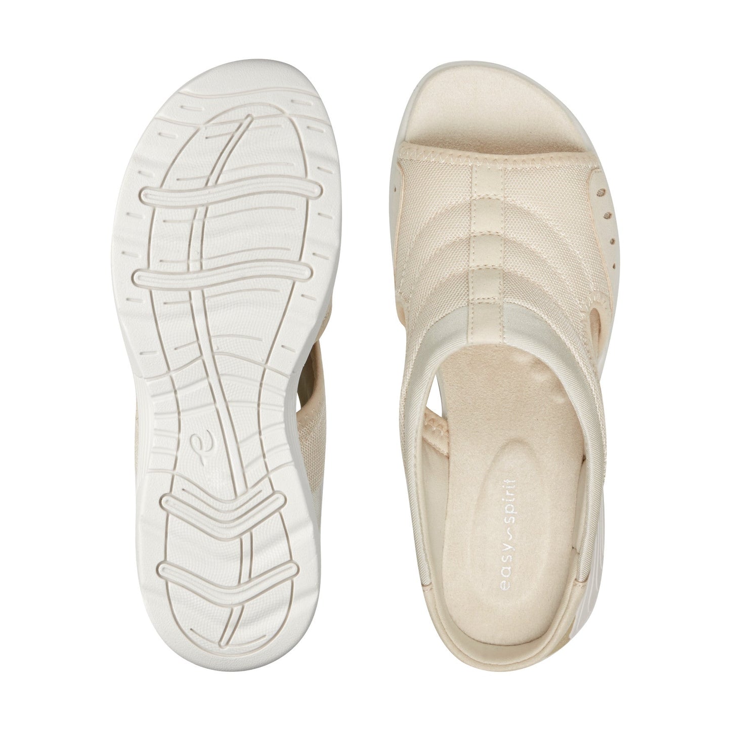 Easy Spirit Traciee Slip On Sandals - Taupe Mesh