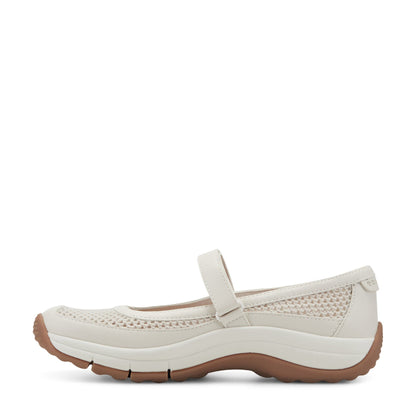 Easy Spirit Briana Mary Jane Walking Shoes - Ivory Mesh