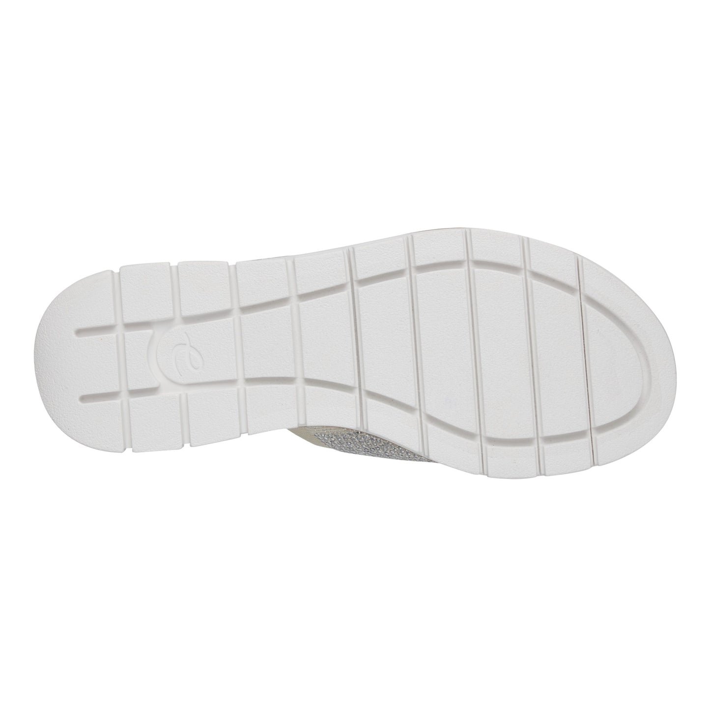 Easy Spirit Jill Crystal Embellished Sandals - Ivory Knit/Crystal