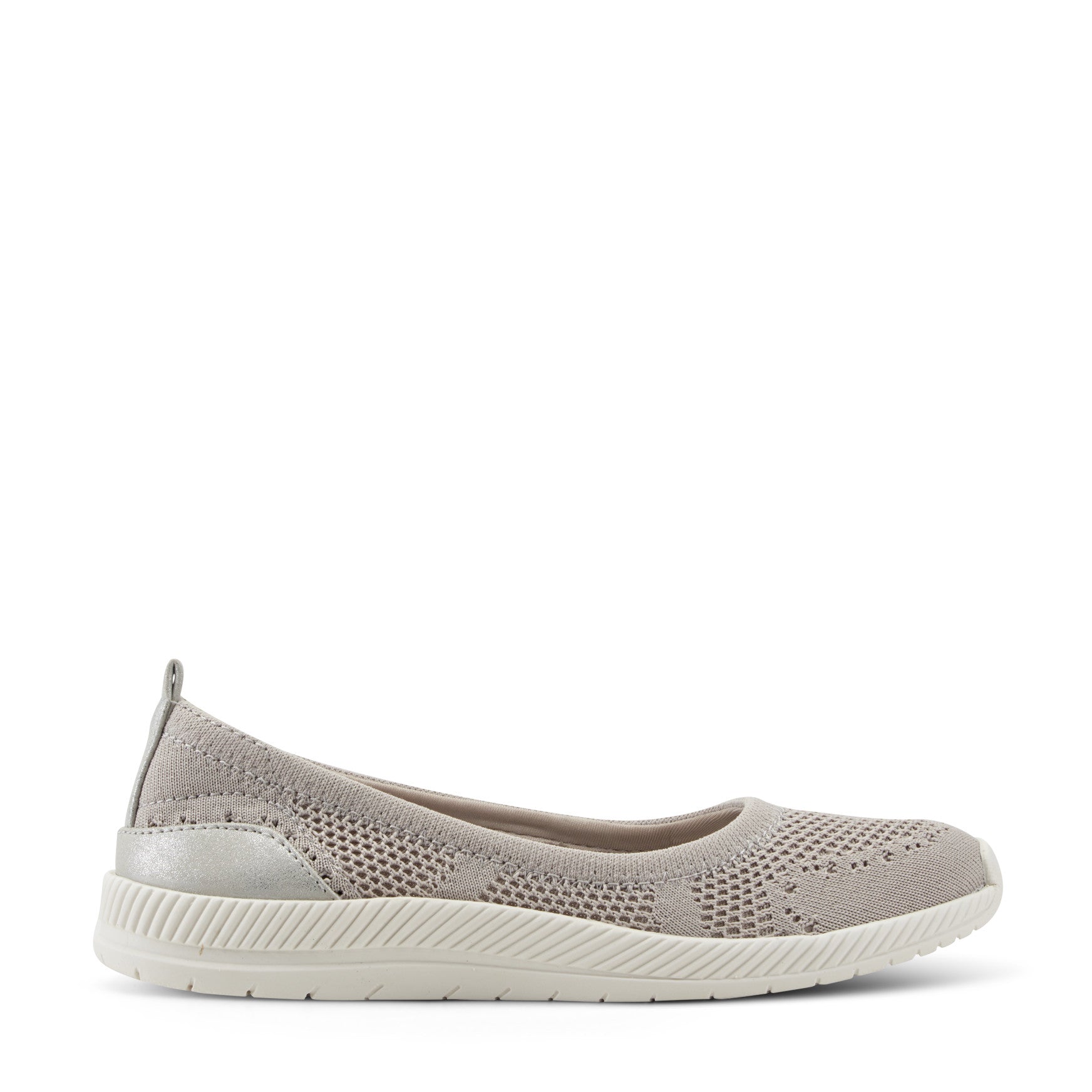 Easy Spirit Glitz Walking Shoes - Taupe Knit