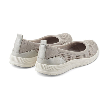 Easy Spirit Glitz Walking Shoes - Taupe Knit