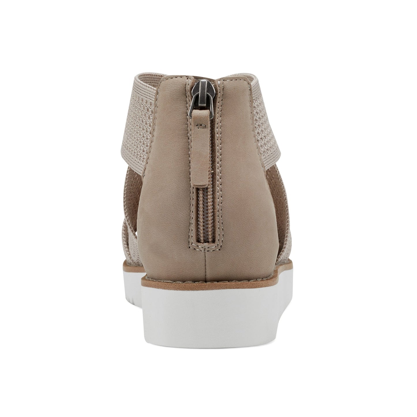 Easy Spirit Wander Flat Sandals - Taupe Knit
