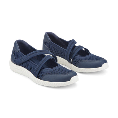 Easy Spirit Gwynn Mary Jane Walking Shoes - Navy