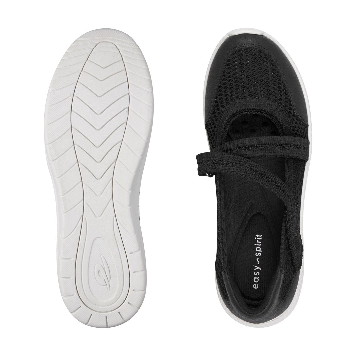 Easy Spirit Gwynn Mary Jane Walking Shoes - Black