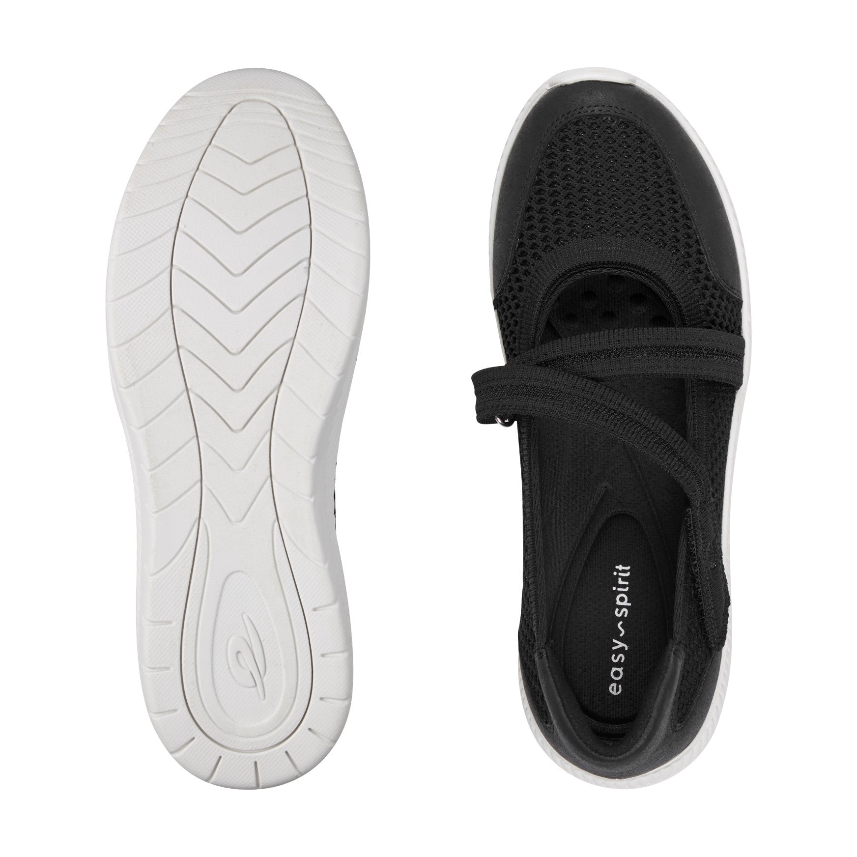 Easy Spirit Gwynn Mary Jane Walking Shoes - Black