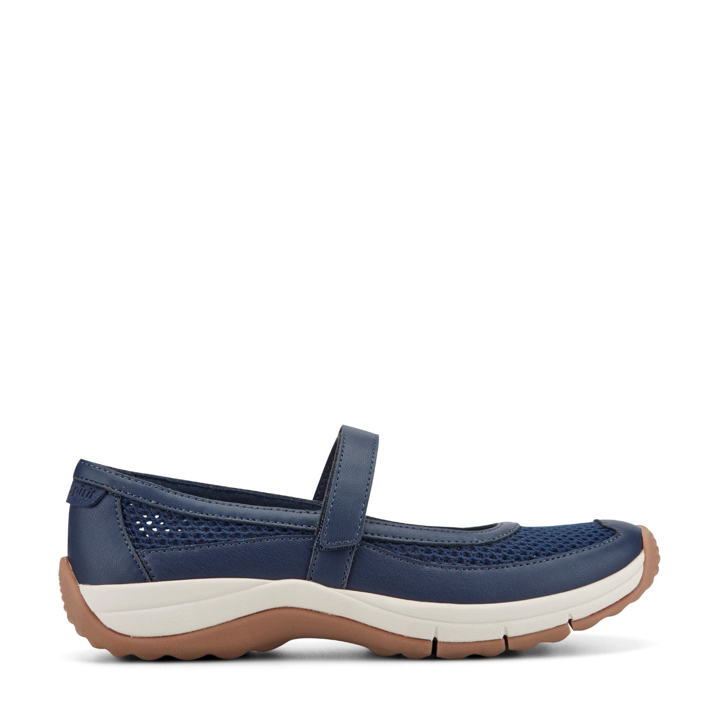 Easy Spirit Briana Mary Jane Walking Shoes - Navy Mesh