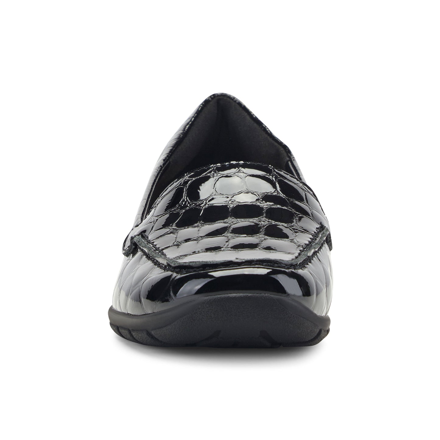 Easy Spirit Abide Casual Flats - Embossed Black Patent