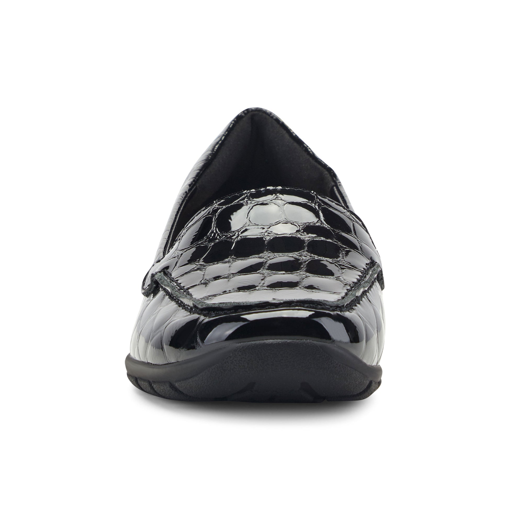 Easy Spirit Abide Casual Flats - Embossed Black Patent