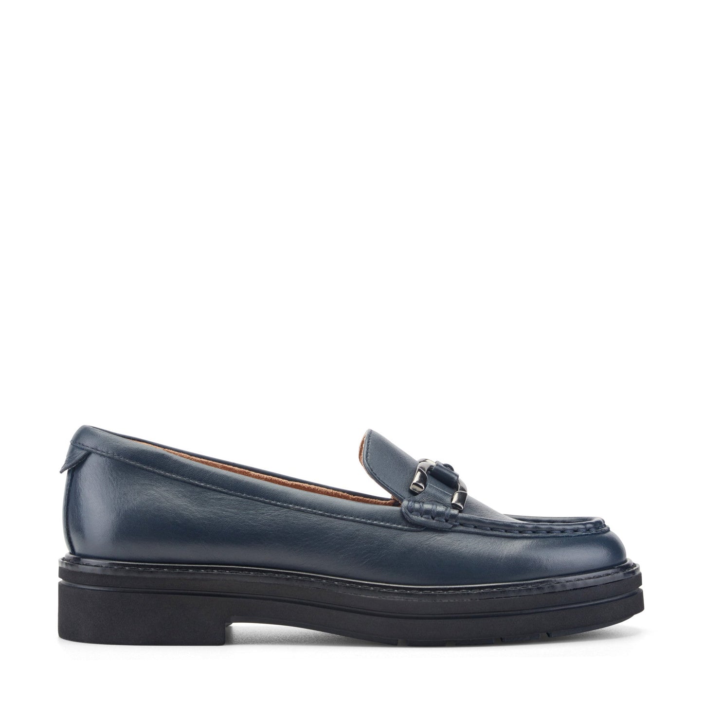 Easy Spirit Zaira Casual Horsebit Loafers - Navy Leather