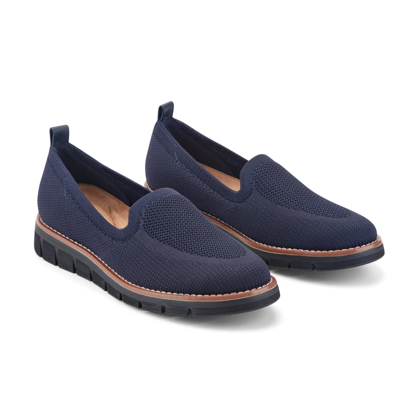 Easy Spirit Valina Casual Slip On Flats - Navy