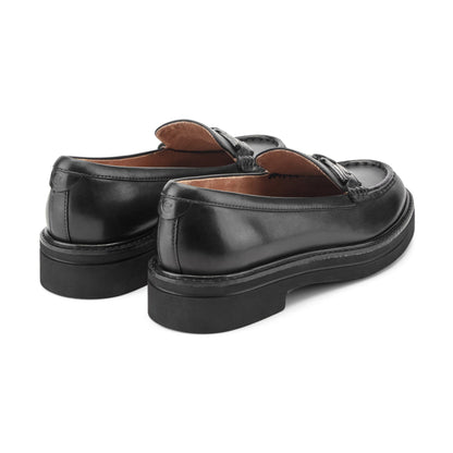 Easy Spirit Zaira Casual Horsebit Loafers - Black Leather
