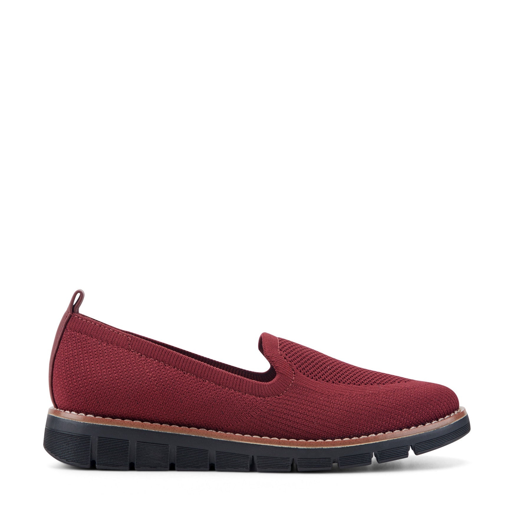Easy Spirit Valina Casual Slip On Flats - Dark Red