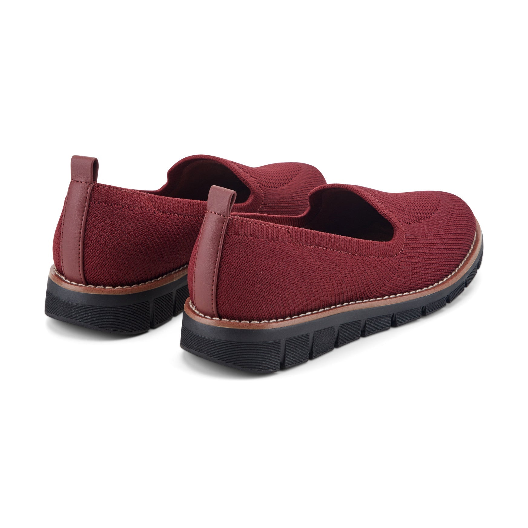 Easy Spirit Valina Casual Slip On Flats - Dark Red