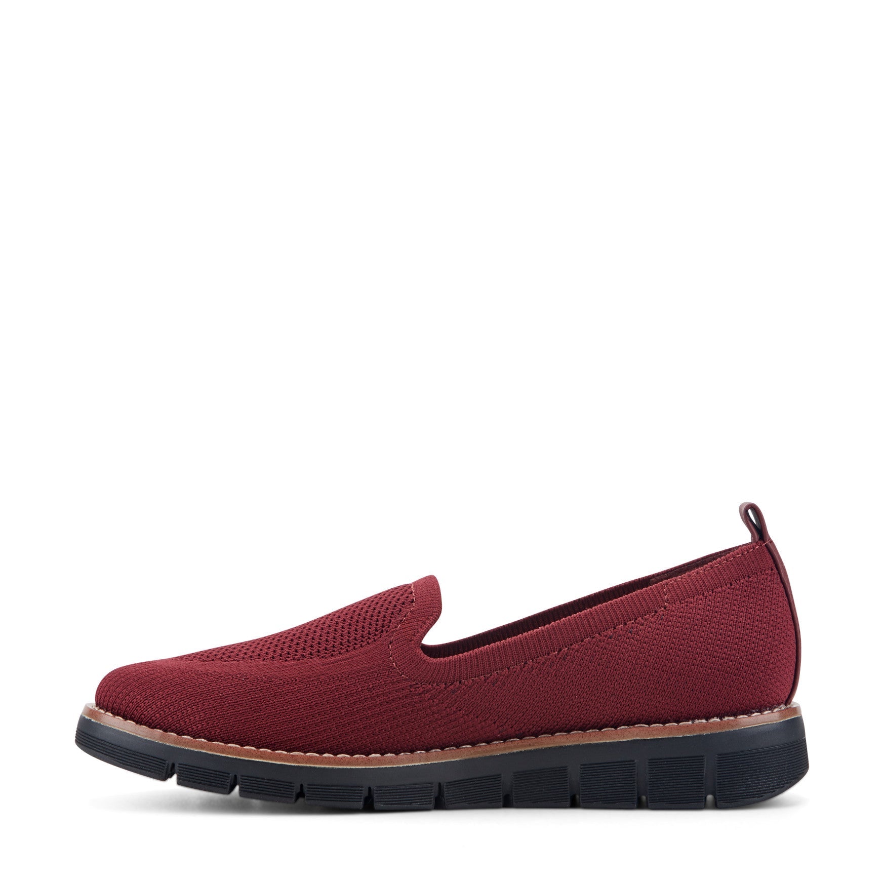 Easy Spirit Valina Casual Slip On Flats - Dark Red