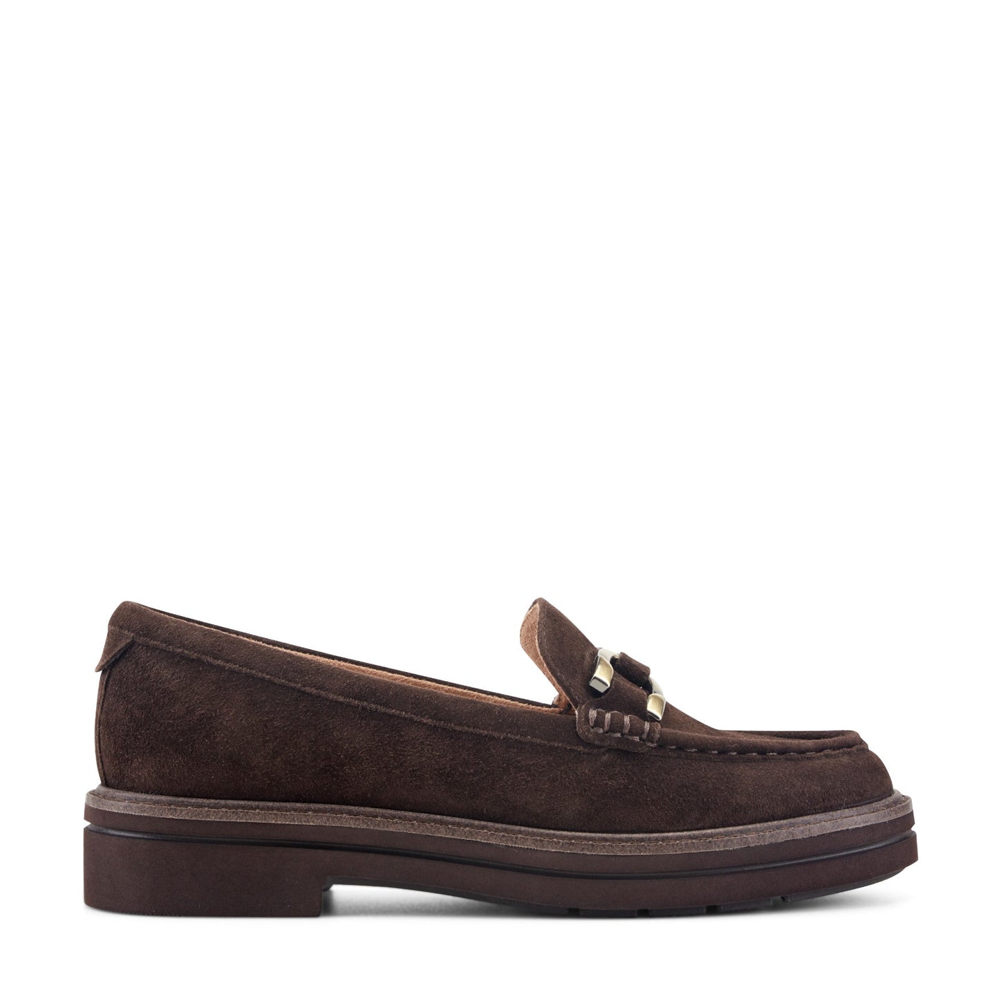 Easy Spirit Zaira Casual Horsebit Loafers - Dark Brown Suede