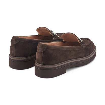 Easy Spirit Zaira Casual Horsebit Loafers - Dark Brown Suede