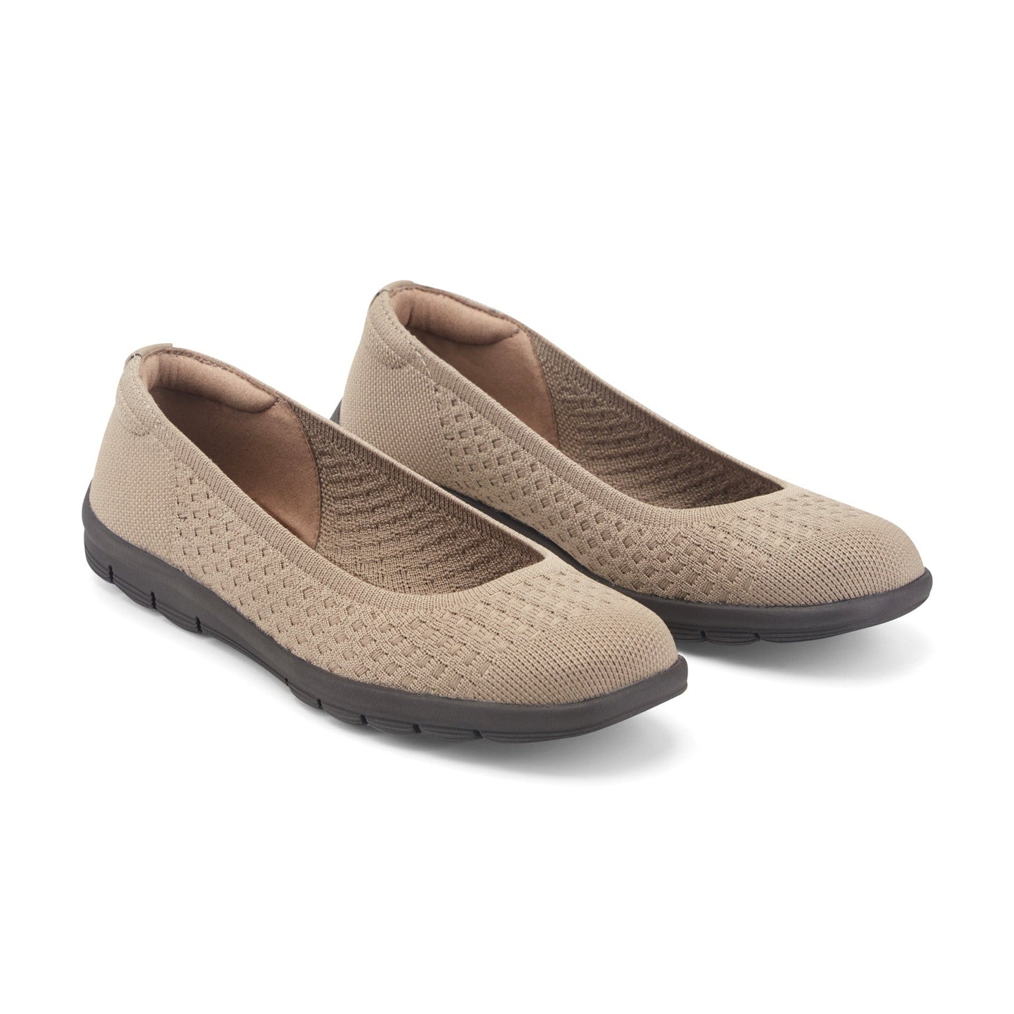 Easy Spirit Riona Ballet Flats - Light Brown