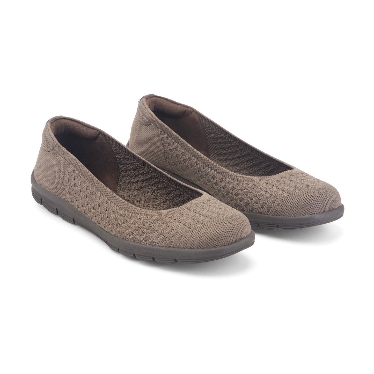Easy Spirit Riona Ballet Flats - Dark Taupe
