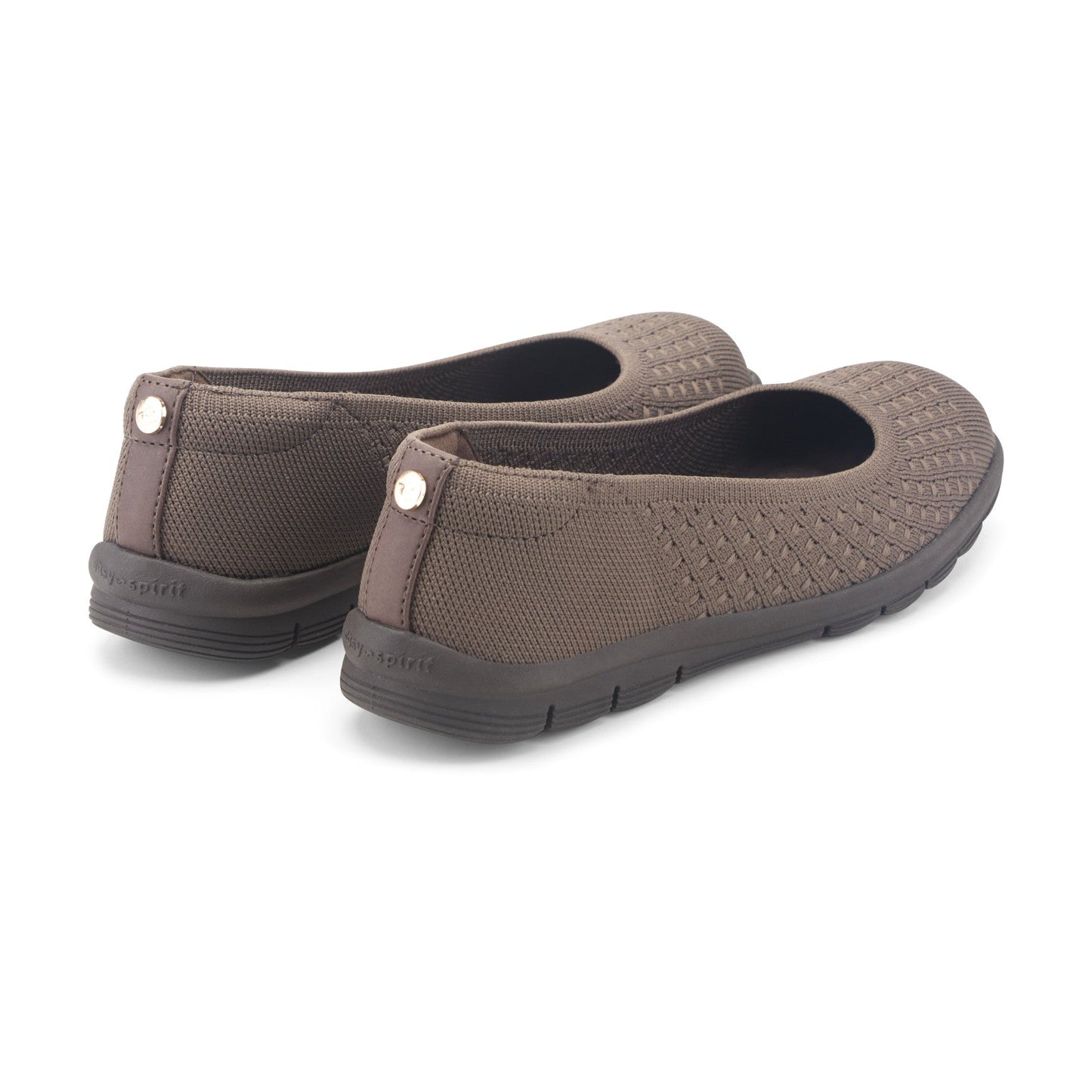 Easy Spirit Riona Ballet Flats - Dark Taupe