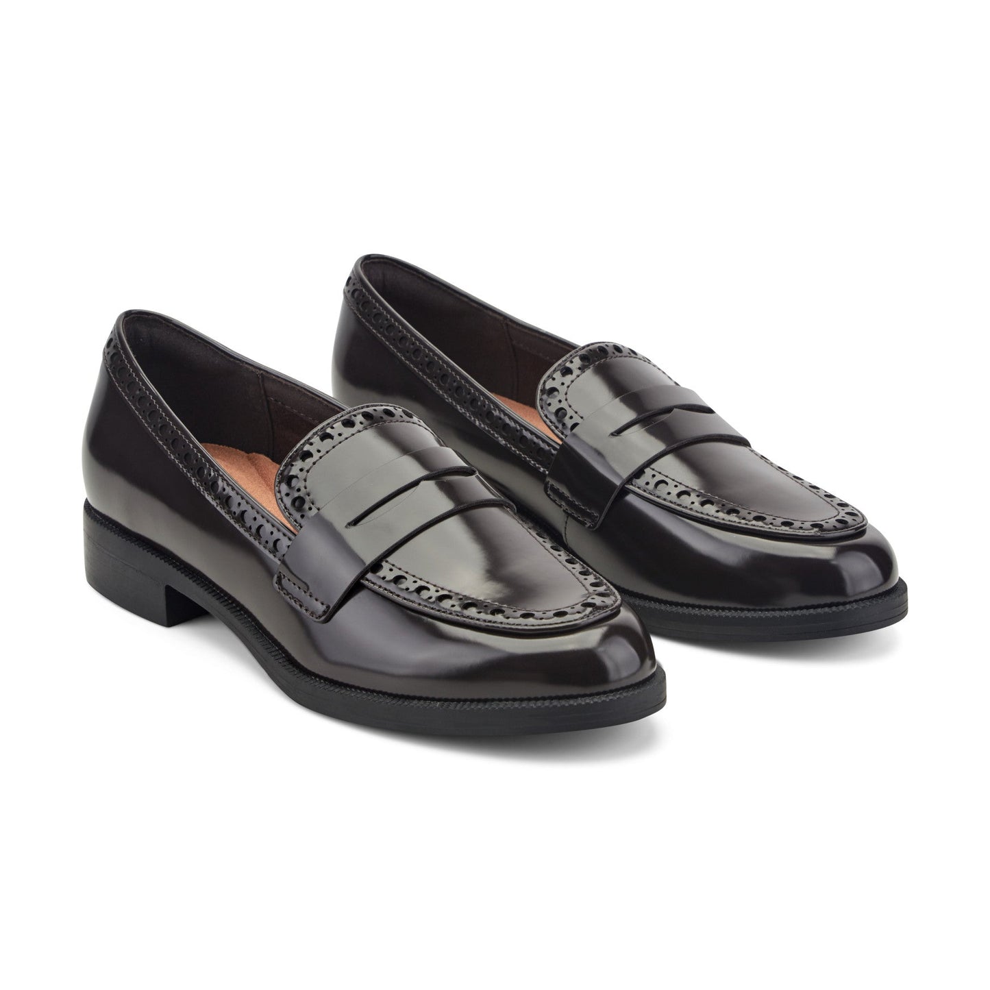 Easy Spirit Ori Penny Loafers - Dark Brown