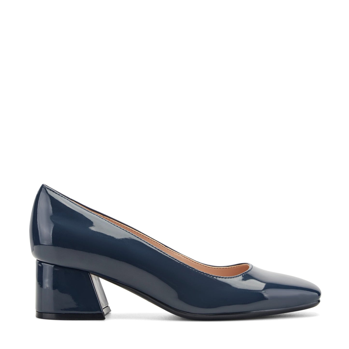 Easy Spirit Marelyn Block Heel Dress Pumps - Navy Patent