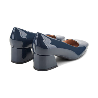 Easy Spirit Marelyn Block Heel Dress Pumps - Navy Patent