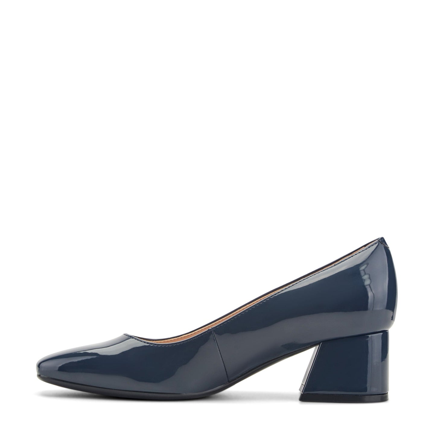 Easy Spirit Marelyn Block Heel Dress Pumps - Navy Patent