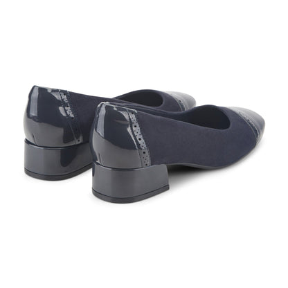 Easy Spirit Jasmin Block Heel Pumps - Navy