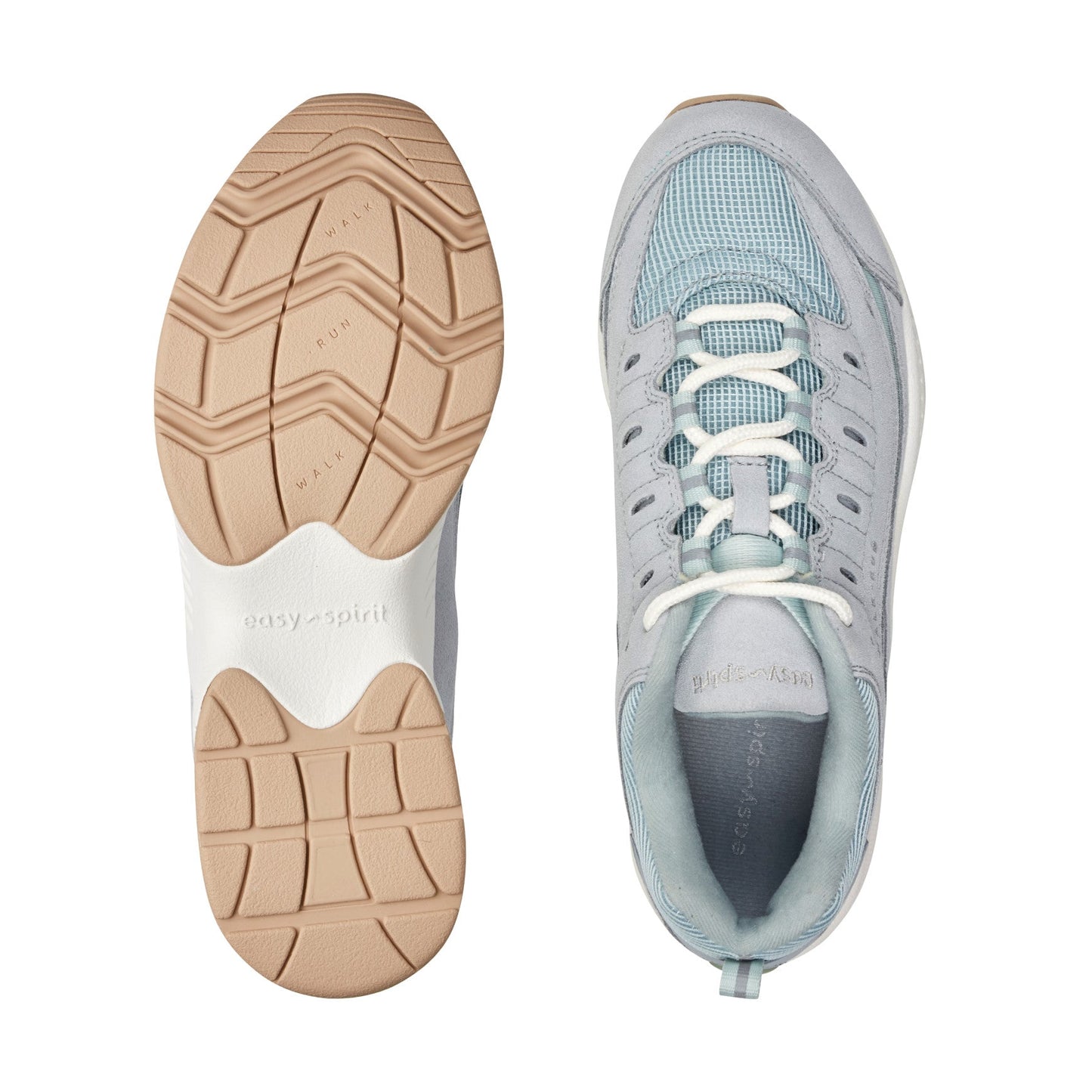 Easy Spirit Romy Walking Shoes - Light Blue