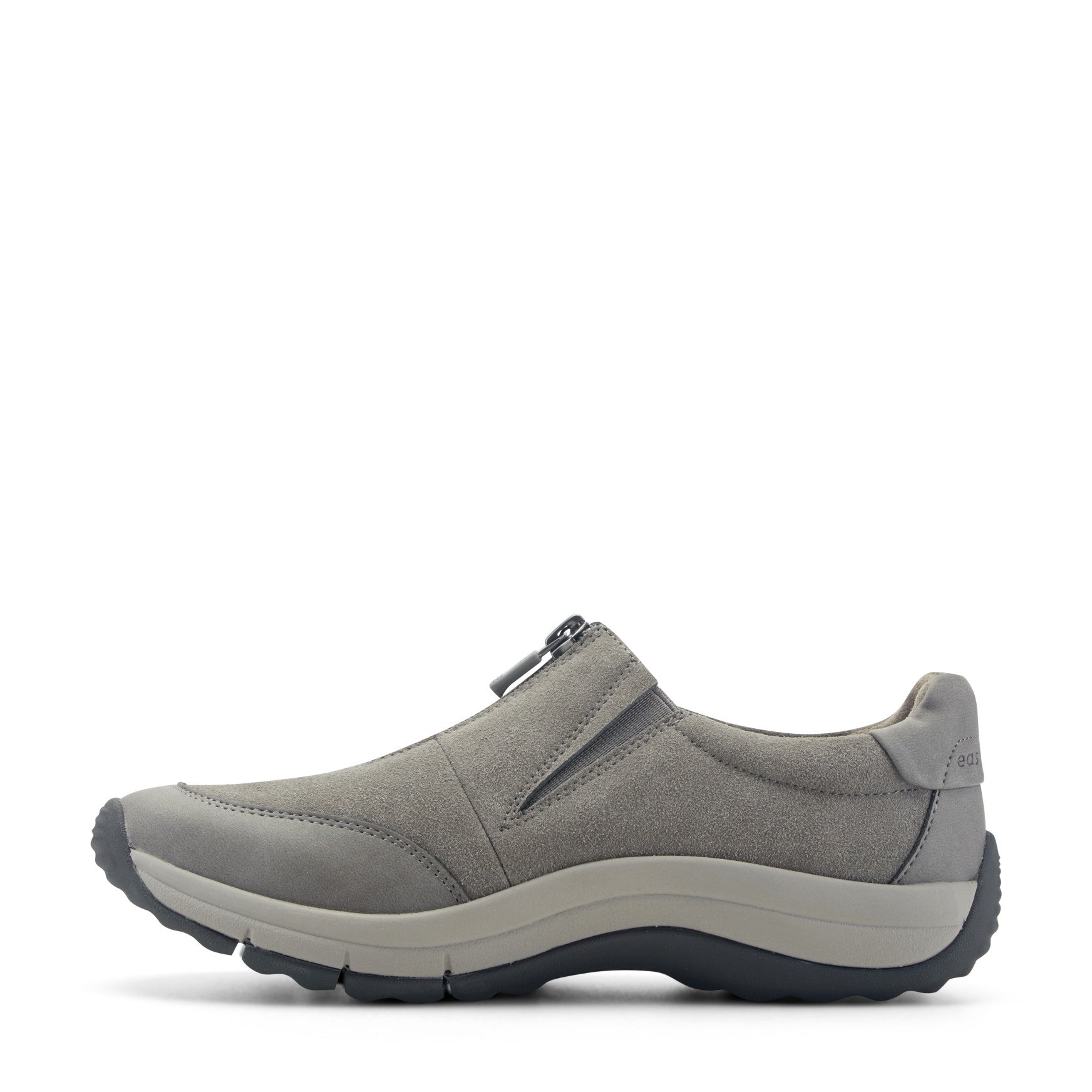 Easy Spirit Brynlee Zip Up Sneakers - Medium Grey